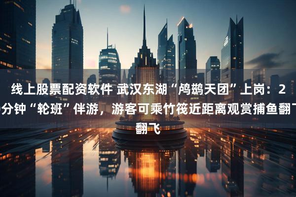 线上股票配资软件 武汉东湖“鸬鹚天团”上岗:20分钟“轮班”伴游,游客可乘竹筏近距离观赏捕鱼翻飞